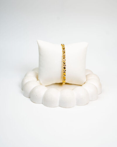 Bangle femme VARELLE MIX BANGLE plaqué or 18 carats en acier inoxydable - Lumine Jewelry Maroc