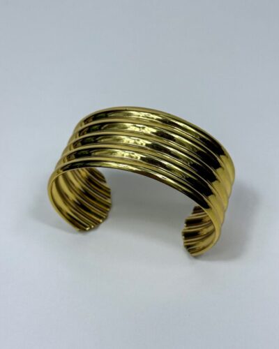lumine-bangle-Ribbed-Cuff-Bangle-side-