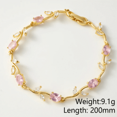 Tulip Garden Bracelet - Pink