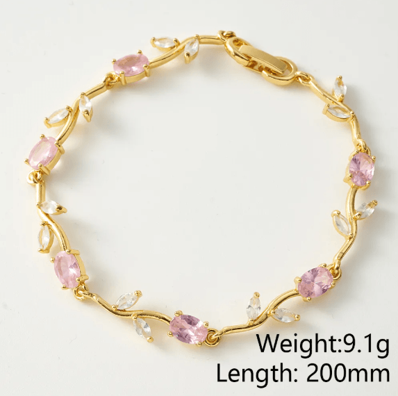 Tulip Garden Bracelet - Pink