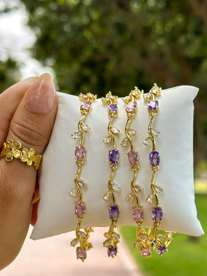 Tulip Garden Bracelet - Pink – Image 3
