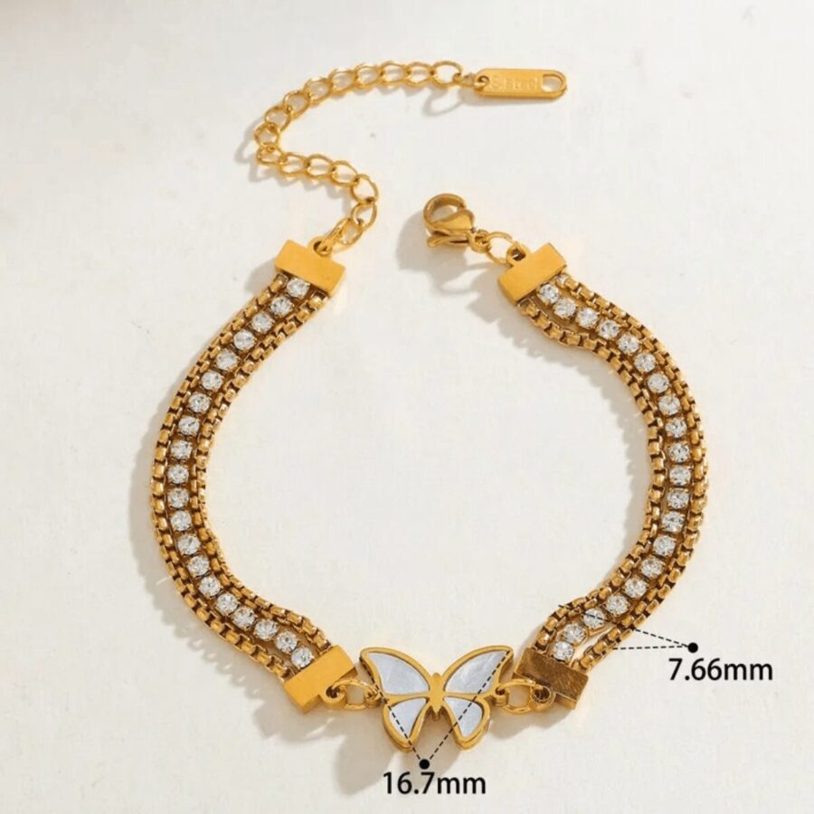 Butterfly Charm Bracelet – Image 5